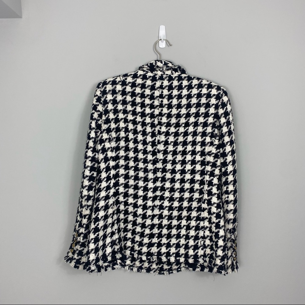 Zara Black and White Houndstooth Blazer - Picture 8 of 9